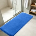 thumbnail image 4 of 47in Extra Large Corals Fleece Bath Mat Soft Shaggy Bathroom Rug Non-Slide Latex Backing Absorbent Quick Dry Machine Washable Floor Carpet for Bathtub Shower Sink Doorway Home Decor, 4 of 8