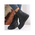 thumbnail image 4 of Woobling Womens Slip Resistant Work Boot Work Slip Resistant Lace Up Comfortable Short Bootie Black 6.5, 4 of 9
