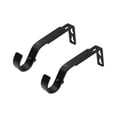 thumbnail image 2 of Mainstays 7/8”-1" Matte Black Adjustable Single Curtain Rod Bracket Set (2 Pack), 2 of 4