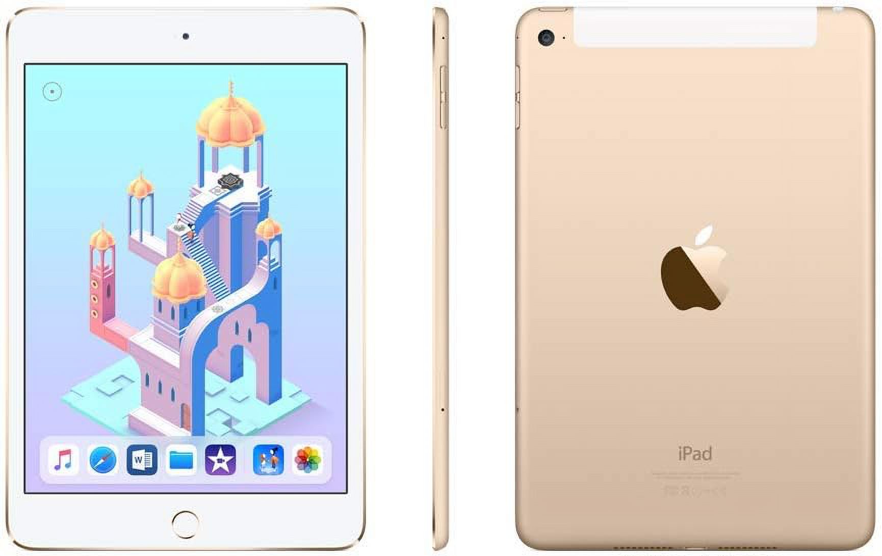 Apple iPad Mini 4 128GB ( WiFi + Cellular ) - Certified
