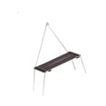 thumbnail image 4 of S SERENABLE Camping Folding Table Camp Table with Light Pole for Travel Backyard Balcony Beech, 4 of 9