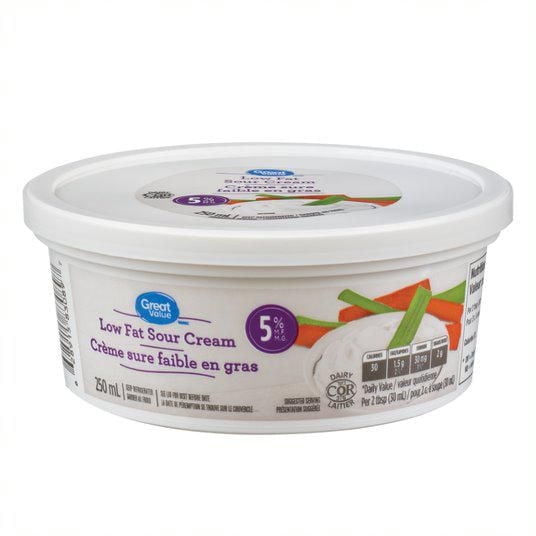 Great Value Crème Sure Faible en Gras