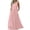 Pink, variant on Women's Casual Sleeveless Maxi Dress - High Waist Loose Fitting Sundress with Side Pockets for Beach Vacation Everyday Graduation Dresses for Women S