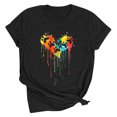 thumbnail image 1 of Meichang T-Shirts de la Saint-Valentin pour Femmes Mignons avec Cœur d'Amour T-Shirts Graphiques à Manches Courtes Décontractés à Col Rond T-Shirts Hauts Joyeuse Saint-Valentin, 1 of 2
