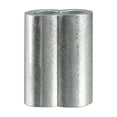 thumbnail image 2 of Uxcell  1.02 x 0.71 x 0.43 inch Cable Wire Rope Aluminum Sleeves Clip Crimping Loop 25 Pcs, 2 of 5