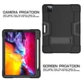 thumbnail image 3 of Mignova for iPad Pro 11 2020 Case,Hybrid Heavy Duty Three Layer Full-Body Shockproof Armor Defender Rugged Protective Case Cover with Stand for Apple iPad Pro 11 Inch Case 2020/2018(Black/Black), 3 of 7
