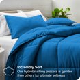 thumbnail image 2 of Bare Home Down Alternative Comforter Set - 3-Pieces - All Seasons - Queen, Medium Blue, 2 of 7