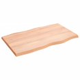 thumbnail image 2 of vidaXL Table Top Light Brown 100x60x(2-4)cm Treated Solid Wood Live Edge, 2 of 5
