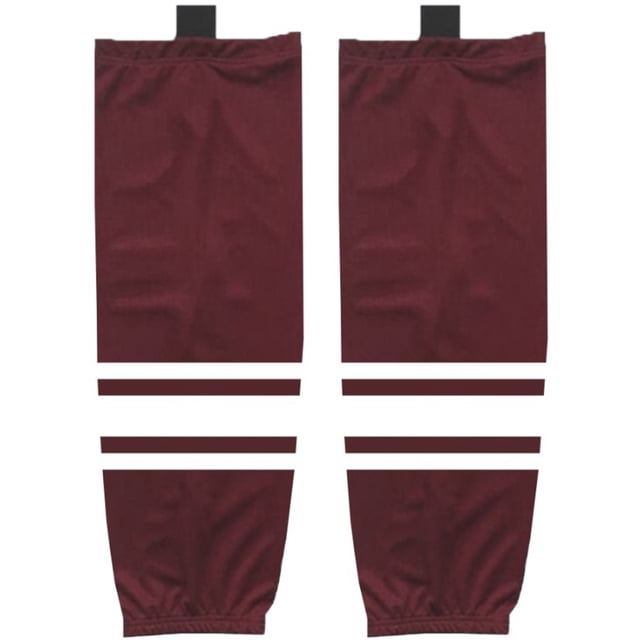 Red Series Ice Hockey Socks For Men and Youth Color block Hockey Trainning Socks