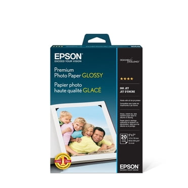 Epson 5 x 7 inch 20 Sheet Premium Photo Paper Glossy