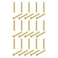 thumbnail image 1 of Unique Bargains Brass Hex Bolts, M5x40mm 30 Pack Fully Thread Grade 4.8 Machine Screws, 1 of 4