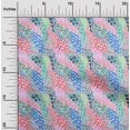 thumbnail image 2 of oneOone Viscose Chiffon Medium Blue Fabric Abstract Geometric Sewing Craft Projects Fabric Prints by Yard 42 Inch Wide, 2 of 4