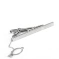 thumbnail image 2 of ZheElen 1 Pce Cravate Simple pour Homme en Métal Ton Argent Barre de Cravate Fermoir Pince Pince, 2 of 6