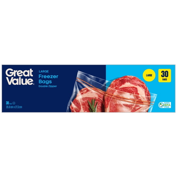 Great Value Click Zipper Sandwich Bags, 400 Bags