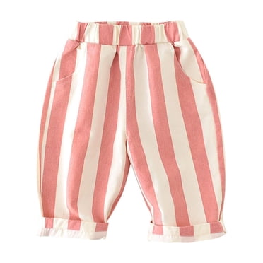 Cameland Pantalon pour Tout-Petits Bébés Garçons Filles Salopette Mignonne à Rayures Vêtements Décontractés pour Enfants Pantalons pour Garçons et Filles 6M-3Y