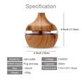 thumbnail image 3 of Dvkptbk Aromatherapy Essential Oil Diffuser for Home, 300ML Fragrant Oil Large Room Humidifiers for Bedroom with 7 Color LED Lights, Timer and Auto-Off, 3 of 9