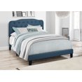 thumbnail image 1 of HMD Carmel Upholstered Twin Panel Bed, Blue, 1 of 6