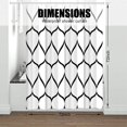 thumbnail image 5 of White Grey Fabric 72 x 72 Inch Cloth Shower Curtain, Waterproof Design and Polyester, Quick-Drying, Heavy Duty Shower Curtains Set for Bathroom, Durable and Washable with 12 Metal Hooks, 5 of 5