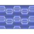 thumbnail image 1 of Ahgly Company Machine Washable Indoor Rectangle Transitional Sky Blue Area Rugs, 2' x 5', 1 of 7