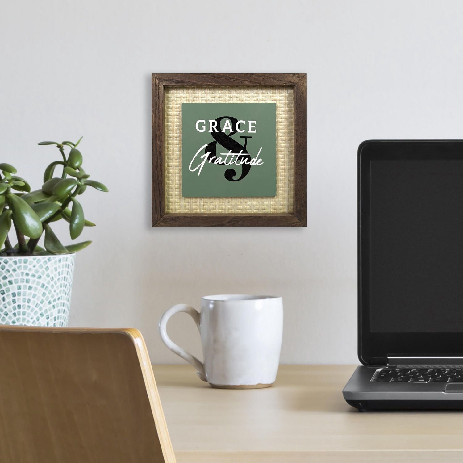 Gratitude Plaque - Walnut
