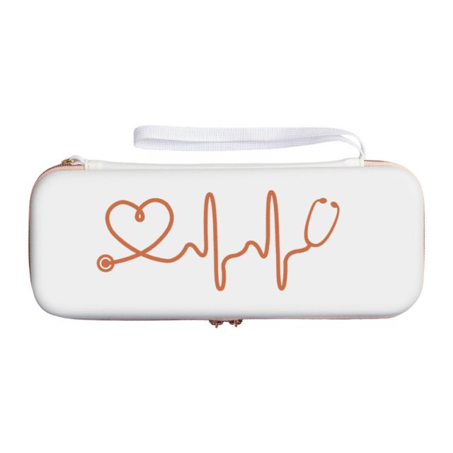 HILABEE Stethoscope Case Organizer Shockproof Lightweight Portable Dustproof with Pocket Professional Storage Box Stethoscope Holder White