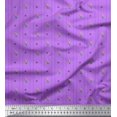 thumbnail image 1 of Soimoi Polyester Crepe Fabric Star & Owl Bird Fabric Prints by Yard 52 Inch Wide, 1 of 3