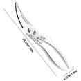 thumbnail image 3 of Heavy Duty Kitchen Scissors, Bone Cutting Shears for Chicken, Multi-Function Stainless Steel Poultry Scissors with Bottle Opener, Ergonomic Handle, 3 of 9