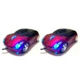 thumbnail image 2 of Transemion Universal Fast Speed Car Shaped Wired Ergonomic Optical Mouse Replacement Home Hotel 3 Keys Gaming Computer Mice Show as Picture 2Set, 2 of 6