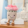 thumbnail image 4 of Poupée Jouet en Pot Rose Simulation Poupée Décoration Intérieure Poupée Jouets en Peluche Doux pour Garçons Filles, 4 of 8