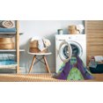 thumbnail image 2 of Ahgly Tapis d'Intérieur Lavable en Machine Carré Transitionnel Rebecca Violet, 3 Pieds Carré, 2 of 7