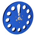 thumbnail image 4 of DEWIN 1/4 7 Inch Empty Tape Reel Aluminum Alloy 11 Hole Universal Opening Machine Part Recording Takeup Reel Blue, 4 of 14