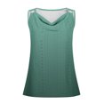 thumbnail image 5 of Yuyuzo Débardeurs pour Femmes Chemise Sans Manches Décontractée à Illets Col Rond Blouse Épaule Dégradé T-Shirts, 5 of 5