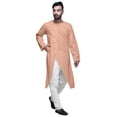 thumbnail image 4 of Atasi Button Down Asymmetrical Kurta For Men Solid Long Sleeve Kurta For Men, 4 of 6