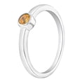 thumbnail image 2 of 925 Sterling Silver Simulated Citrine Birthstone Ring For Pre-Teen Girls Size 5, 2 of 4