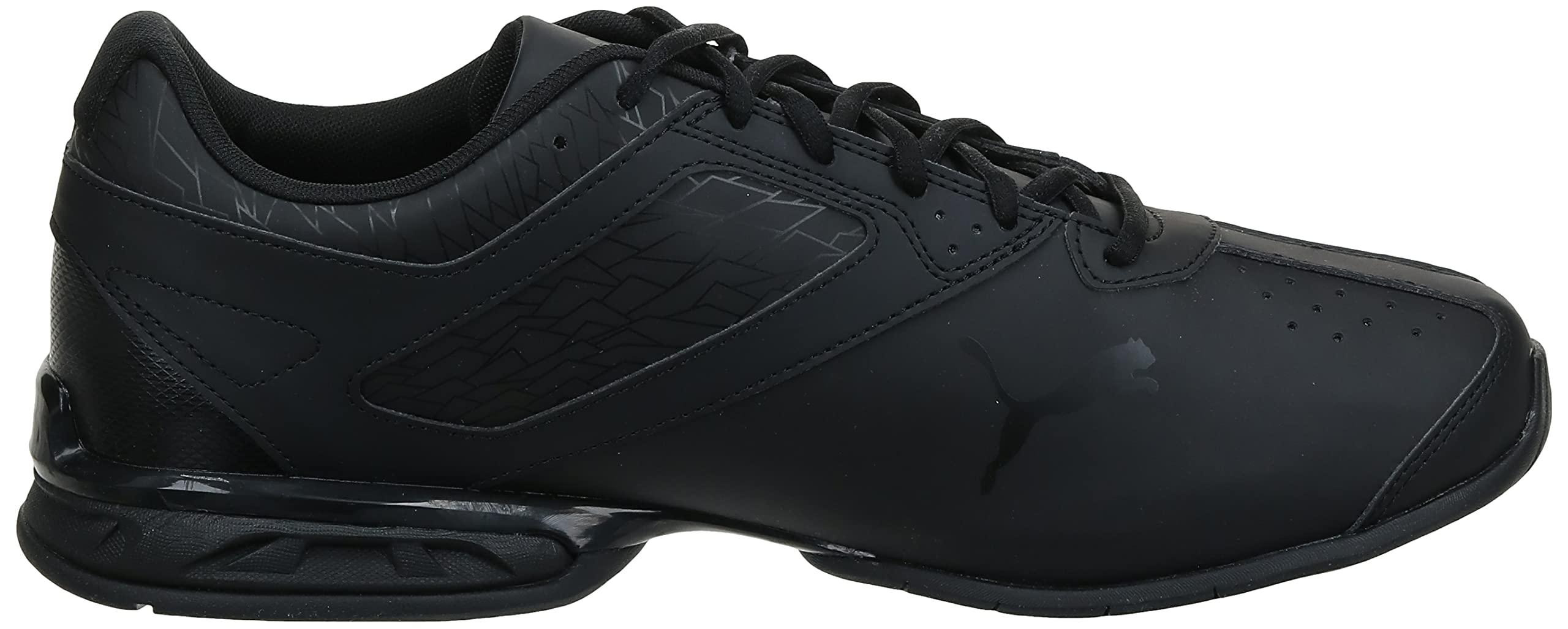 PUMA Men's Tazon 6 Fracture FM Sneaker, Black, 7.5 M US