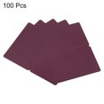 thumbnail image 3 of Unique Bargains Blank Greeting Cards,100 Pack Favor Decor Foldable Blank Card, Burgundy Card Paper, 3 of 5
