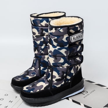 LSLJS Bottes d'Hiver pour Hommes, Bottes de Neige pour Hommes Bottillons d'Hiver Courts à la Cheville Chaussures Chaudes, Bottes de Travail