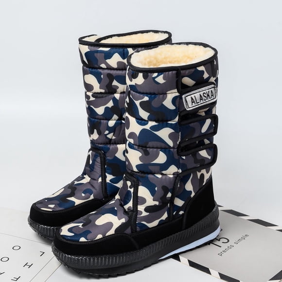 LSLJS Snow Boots for Men, Men's Snow Boots Winter Ankle Short Bootie Footwear Warm Shoes, Work Boots