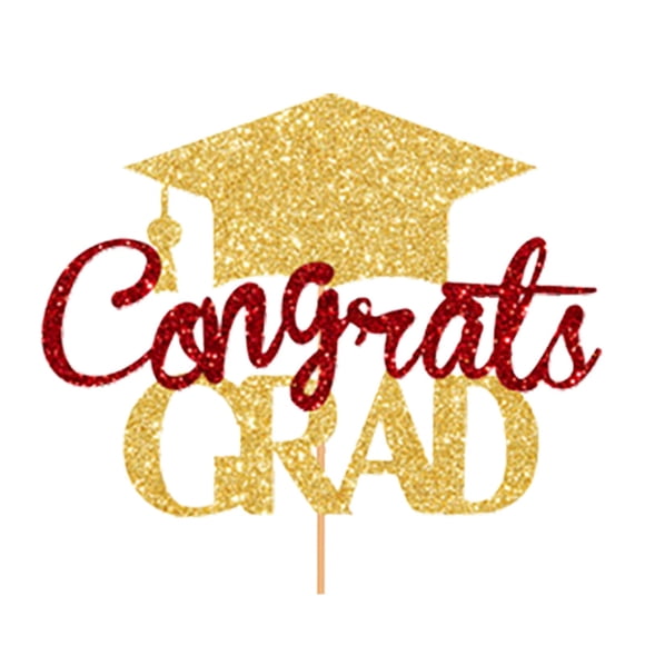 Graduation Cake Toppers Decorations For Party Desserts Baking Supplies Celebration Insert Cat Toppers Birthday Thing 1 Thing 2 Cake Topper Topper Cake Flowers Cake Topper Birthday Girl 1 1/2 Birthday