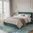thumbnail image 2 of KUETH 5'x7' Area Rugs for Living Room, Machine Washable Rugs, Non Slip Vintage Lightweight Indoor Rug, Ultra Thin Low Pile Chenille Print Rug for Bedroom Dining Room Home Office, 2 of 8