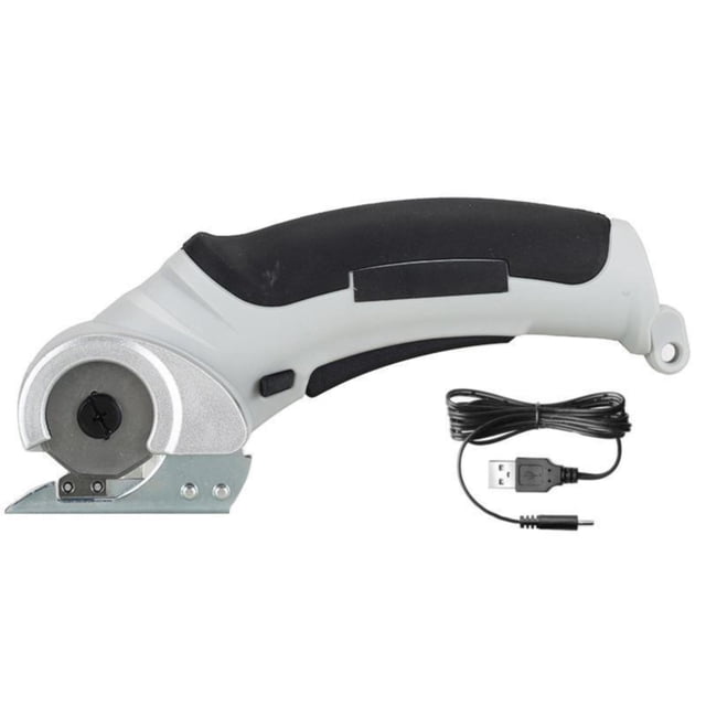 WHEANG Scissors Cordless Fabric Cutter Handheld Portable Rechargeable Carpet Cutter 240 Cardboard Cutter Scissors for Cutting Fabric Carpet Leather One Size Gray