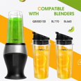 thumbnail image 2 of Blender Replacement Parts for , 3 Pack 16oz Blender Cups Replacement with To-Go Lids for QB3001SS, 2 of 5