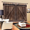 thumbnail image 3 of Rideau Semi-Occultant, Style Porte en Bois, Rideau Imprimé, Fabriqué avec Soin, 3 of 7