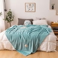thumbnail image 4 of Fleece Blanket Gift Blanket Fleece Towelling Blanket With Milk Fleece Nap Blanket, 4 of 6