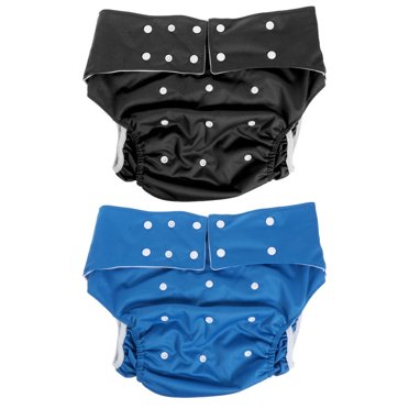 2 Pcs Couche pour Adulte Anti-Fuite Couche pour Adulte Lavable Couche d'Incontinence Couche pour Adulte pour l'Hôpital