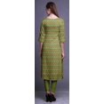 thumbnail image 2 of Bimba Robes Longues Droites pour Femmes Imprimées Manches 3/4 Vêtements Indiens, 2 of 6