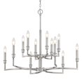 thumbnail image 2 of Golden Lighting 8209-12 PW Ellyn 12 Light Chandelier, Pewter, 2 of 6