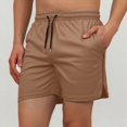thumbnail image 2 of Men's Outdoor Shorts - Loose Fit Zippered Pockets, Polyester, Spring/Summer Sports, Sizes XS-XL (Waist 68-84cm), 2 of 5