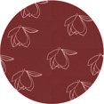 thumbnail image 1 of Ahgly Company Machine Washable Indoor Square Transitional Cranberry Red Area Rugs, 3' Square, 1 of 7