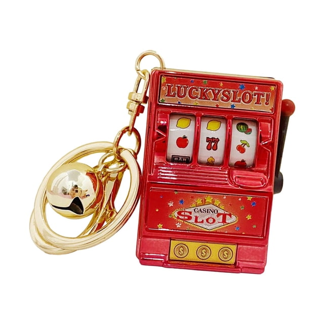 Xuanheng Tirelire de Machine à sous avec Moulinet Rotatif Cadeaux de Jeu Amusants pour Femmes Garçons Rouge